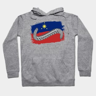 Philippine Flag Tribal line Art / Baybayin word HA Hoodie